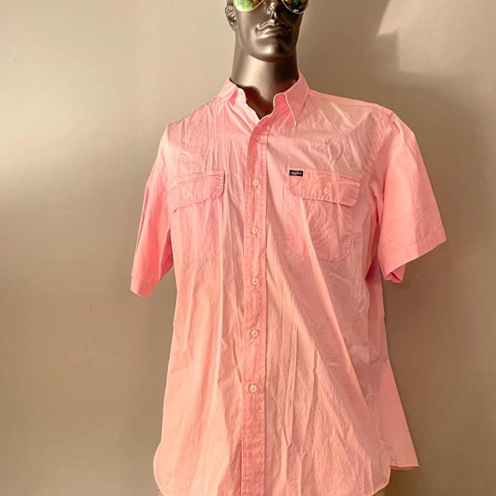 Men’s 2 (XL) RalphLauren  button up shirts (1 pink and 1 white) $30 for both